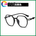 【3C VictoryEagle】Anti-blue light polygonal large frame flat mirror light frame plain glasses frame. 