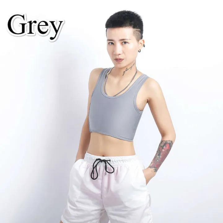 Dream%20Hunter%20Casual%20Breathable%20Buckle%20Short%20Chest%20Binder%20Trans%20Vest%20Tops%20Plus%20Size%20S%204XL%205XL%20Breast%20Tomboy%20Bra%20Intimates%20-%20Image%202