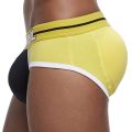 JOCKMAIL Brand Enhancing Mens Underwear Briefs Bulge Gay pad Front + Back Magic buttocks Double Removable Push Up Cup. 