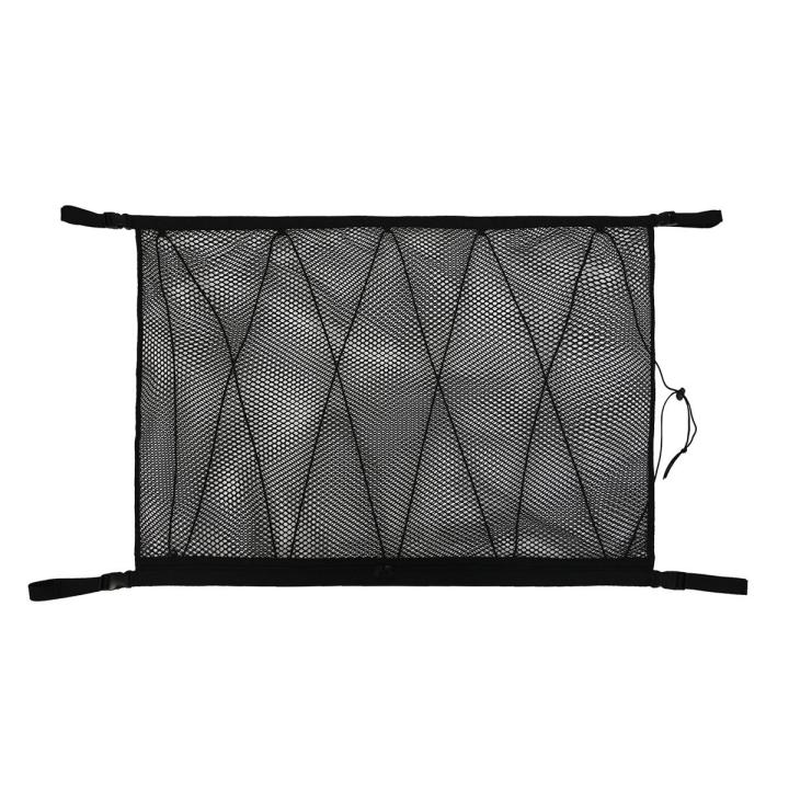 Car Roof Storage Mesh Bag Interior Cargo Universal Netbag Adjustable Sundries Storage Tool