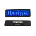 1pc 44x11 pixels Led tag Colorful Rechargeable Led Scrolling Name Badge Moving Text Display Business Card Tag. 