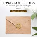 500 Thank You Scrapbooking Label Adhesive Sticker Kraft Round Labels 8x5x4cm.