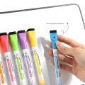 8 Colors 0.5mm Magnetic Dry Erase Markers Whiteboard Marker Pen Office School White Board Stationery Extra Fine Tip Colored Pens.