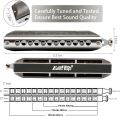 East top Harmonica, Forerunner Chromatic Harmonica C Key 12-Hole 48 Tones Chromatic Mouth Organ Harmonica for Adults, Chromatic Harmonica Key of C for Beginners and Students. 