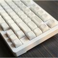 Semi-transparent marble 140-key SA keyboard keycaps, custom keycaps, simple, white keycaps, mechanical keyboard accessories. 
