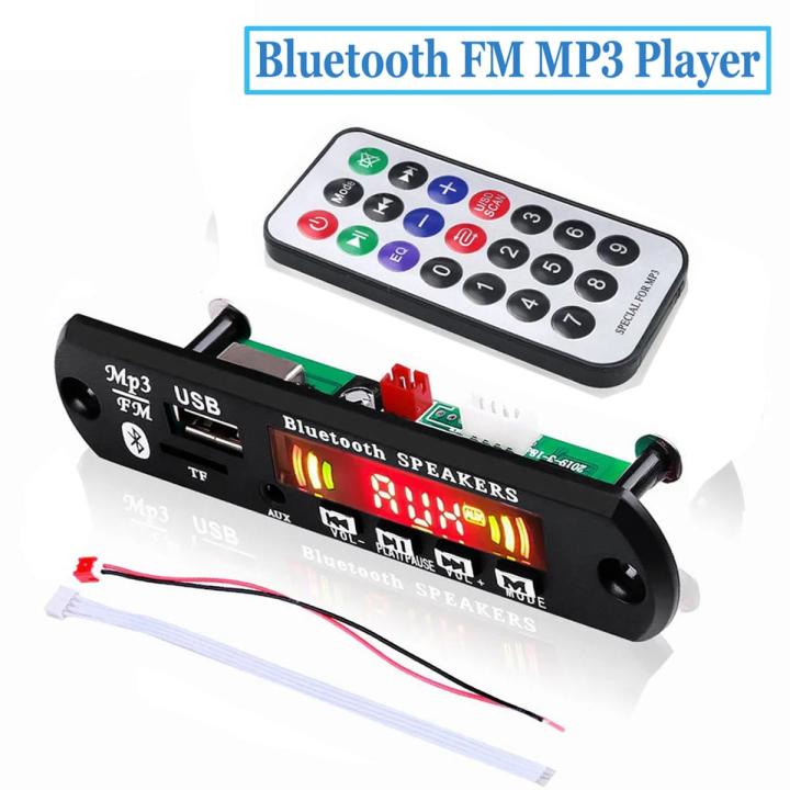 amplifier module and Car Amplifier Bluetooth MP3 Decoding Board Module FM Radio USB TF AUX Remote Control