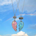Half Heart Pendant Best Friends Necklaces for Girl Women Friendship Jewelry.