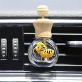 1/2PCS Car Fragrance Empty Glass Bottle Cute Car Air Freshener Bottle Perfume Clip Air Vent Outlet Aromatherapy Essential Oils.