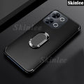Phone case For ITEL P65 Back cover Finger Metal Ring Kickstand Car Holder Matte Soft Silicone Cover For itel P65 Cover cases.