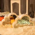Diy Cloud Tulip Night Light Handmade Led Mirror Lamp Home Desktop Decoration 2 In1 Tulips Flowers Mirror For Children Girl Gifts.