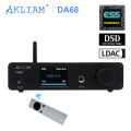 AkLIAM DA68 ES9068AS DAC QCC5125 Bluetooth LDAC DSD512 PCM384 Audio Decoder.