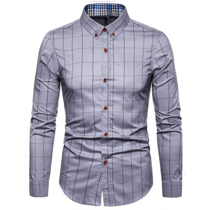 Men's%20fashion%20Plaid%20Cotton%20Dress%20Shirts%20Male%20High%20Quality%20Work%20shirt%20Long%20Sleeve%20Slim%20Fit%20Business%20Casual%20Shirt%20men%20dress%20shirt%20-%20Image%207