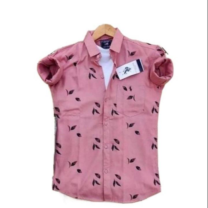 Pink Colour Cotton Full Sleeve Shirt For Men