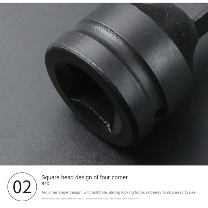 industry%20Black%20breaker%20bar%20ratchet%20adapter%20Chrome%20Molybdenum%20Steel%203/8%20to%201/2%20Impact%20Socket%20Adapter%20Set%20Air%20Tool%20Socket%20DIY%20Handmade%20-%20Image%204