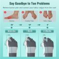 UM Bunion Corrector for Women Big Toe, Orthopedic Toe Straighteners for Men, Adjustable Bunion Splint for Bunion Relief with Knob Correction, Inner Silicone Pad and Anti-slip Heel Strap(1PC).
