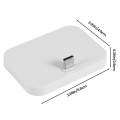 Mobile Phone Desktop Type-C Charger Stand Holder Cellphone Usb-C Charging Docking Station Silver.