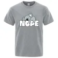 Nope Sorry, I Won'T Get Up Male Tops Summer Loose T-Shirt Cotton Crewneck T-Shirt Hop Tee Clothes Fashion T-Shirts Man New. 