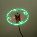 USB Mini Flexible Time LED Clock Fan Usb Clock Fan Gadgets.