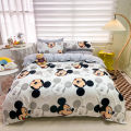 New Cartoon Skin-Friendly Four-Piece Set Student Dormitory Children's Household Bedding Quilt Cover Bed Sheet Fitted Sheet Wholesale.