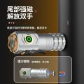 High Quality 3 Core Powerful Mini LED Flashlight Rechargeable Super Bright Torch Waterproof With Magnet For Hiking Camping.