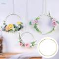Gold Metal Dream Catcher Dreamcatcher Rings Wreath Macrame Craft Hoops 8cm.