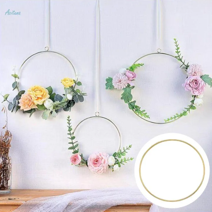 Gold%20Metal%20Dream%20Catcher%20Dreamcatcher%20Rings%20Wreath%20Macrame%20Craft%20Hoops%208cm%20-%20Image%208