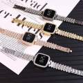 New Trend Fashion Steel Chain Diamond Women Watch Full Diamond Touch Screen LED Water Diamond Bracelet Watch.