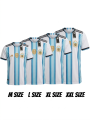 Argentina World Cup Embroidered Jersey 2026 Lightweight, Sweat-Free Thai Premium Fabric with Perfect Fit. 