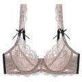 2022 Lace Plus Size ABCDE Cup Underwear Women Bras Three Quarter Top Ultra Thin Thick BH Push Up Female Lingerie. 