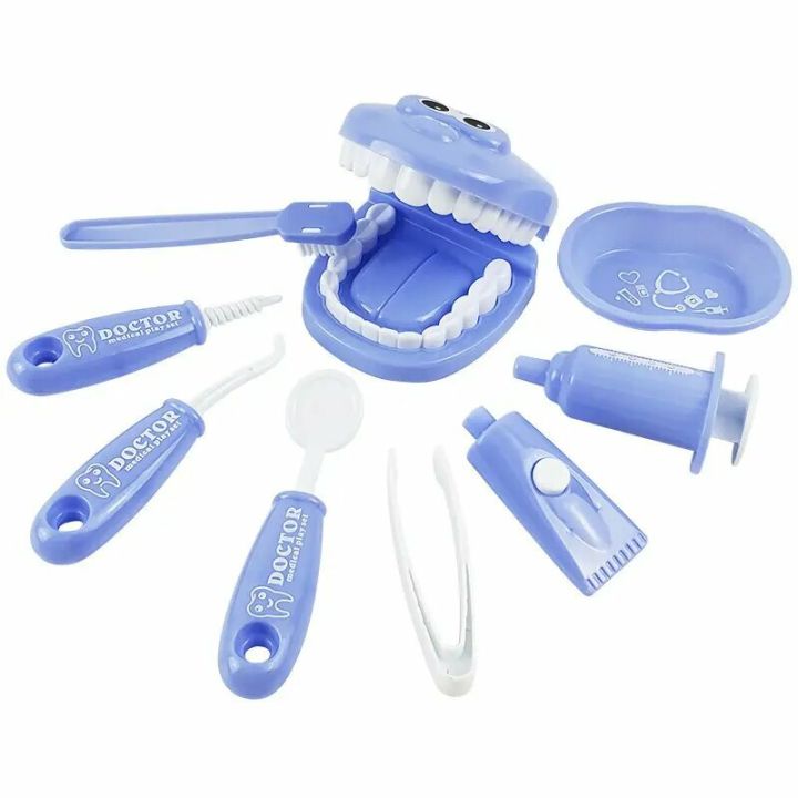 9Pcs%20Dental%20Toy%20Dentist%20Role%20Play%20Dental%20Examination%20Children's%20Set%20-%20Image%204