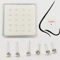 925 sterling silver 1.5mm Nose Stud Tiny nose pin piercing nariz jewelry 20pcs/pack.