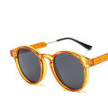 Transparent Frame Sunglasses Retro Uv Protection Women'S Sunglasses Sun Protection Eyeglasses Round Lenses Anti-Uv Retro Round Frame Sunglasses for Street Photography Outdoor Activities Beach Vacation.