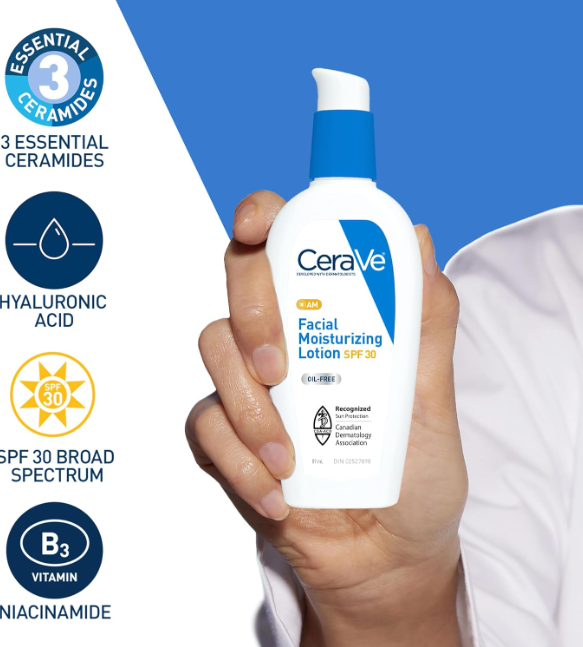 CeraVe AM Facial Moisturizing Lotion with Sunscreen 89ml