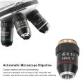 【Fashion】Achromatic Microscope Objective, 20.2mm Thread Corrosion Resistant 4X Magnification Clearer with Storage Box for Biological Microscopes. 