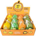 Creative cute and release. Pinching music children's fruits. Hand pinching durian for baby stress relief tofu ball toys. 