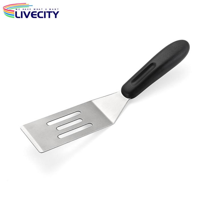 Small Stainless Steel Spatula Mini Stainless Steel Spatula for Kitchen Cooking Ideal for Pancakes Brownies Desserts Eggs Durable Serving Turner Tool Kitchen Serving Accessory