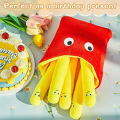Food Pillows, Cute French Fry Plush Toy Stuffed Removable Plush French Fries Funny, -Simulation Pillow Durable Easy to Use. 