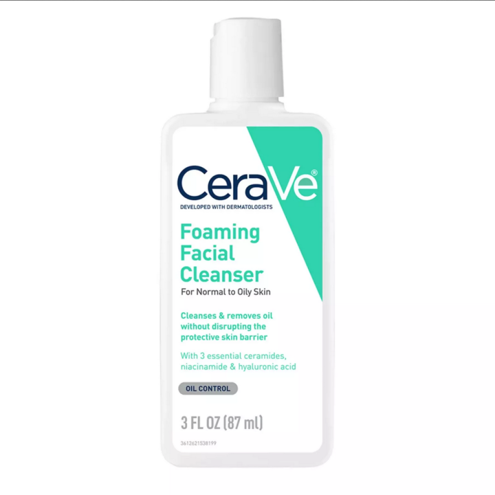 Cerave Foaming Facial Cleanser 87 Ml (Normal To Oily)