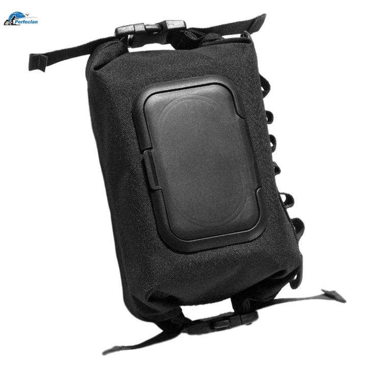 outdoor camping tissue box cover rectangular Black