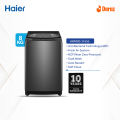 Haier 8 KG Top Loading Washing Machine/air dry/fresh air system/near zero water pressure/NZP (HWM80-316S6). 