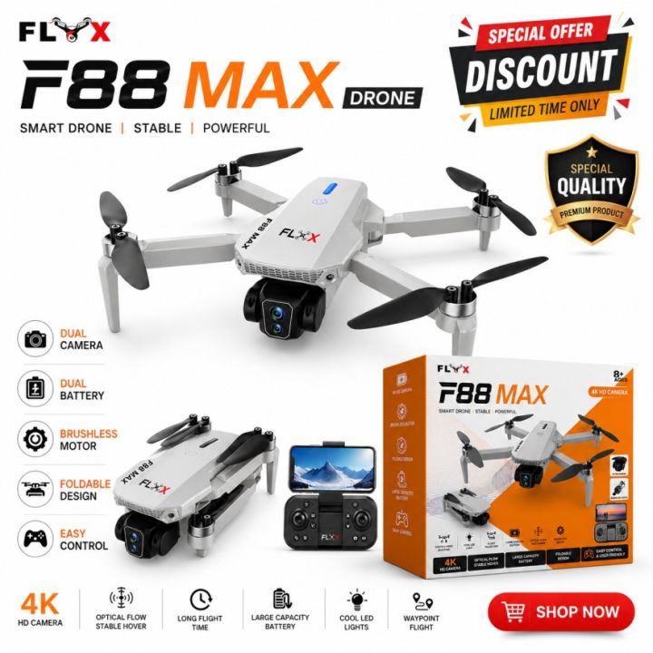 FLH%20F88%20MAX%20Remote%20Rotate%20Camera%20Brushless%20Motor%20%20WiFi%20Drone%20for%20One%20Key%20Landing,%20Optical%20Flow%20Hover%20with%202%20Battery%20-%20Image%203
