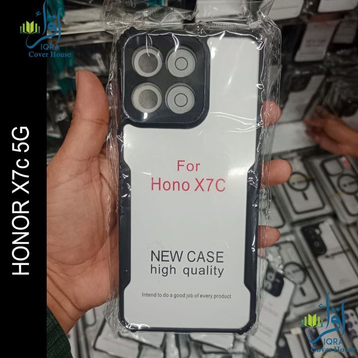 Xundd Back Cover for Honor X7c Transparent Hybrid Hard PC Back Bumper