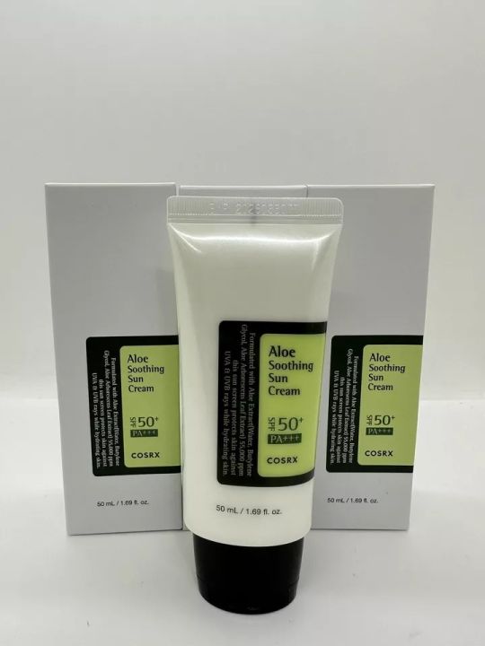 COSRX Aloe Soothing Sun Cream SPF50 PA+++ 50ml - Sun Block Vegan