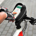 YSANAM Bicycle Phone Mount Bags Waterproof Front Frame Top Tube Bag with Touch Screen Phone Holder Case Cycling Bike Phone Tool Storage Bag Pack. 