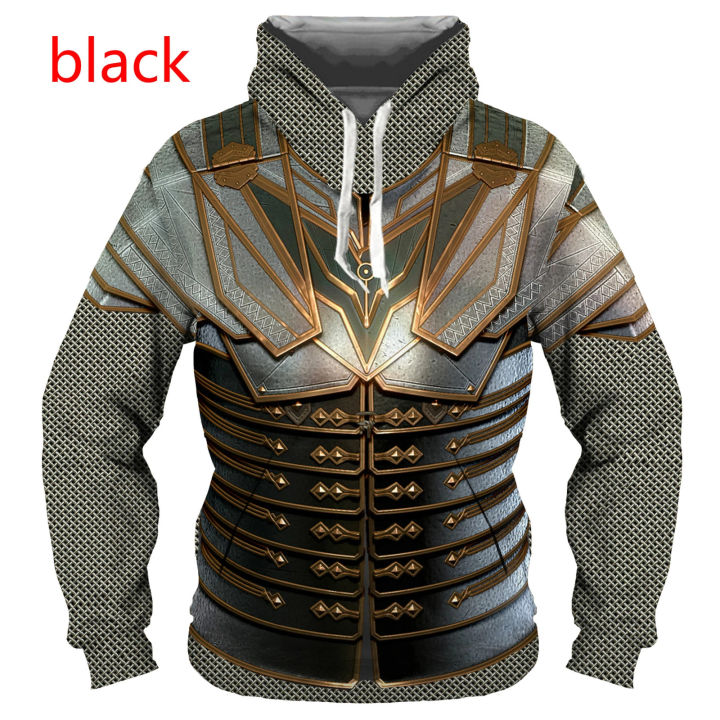 Knights Templar Armor 3D All Printed Men's Hoodies Harajuku