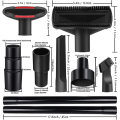 12Piece Universal Vacuum Attachment Kit Wet Dry Plastic Vacuum Hose Adapter Extension Wand Flexible Crevice Tool Adapter Vacuum Cleaner Parts.