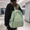 Black School Backpack Teen Girl School Bag Large Black Backpack Solid Color Backpack Women's Bookbags.
