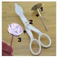 Rose Stand 1 Pcs + Rose Nozzle 1Pcs + Cake flower nail 1Pcs for Cake Decoration 3 pieces set. 