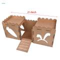 Wooden Rabbit Castle Hideout Guinea Pig Small Animal Shelter Hamster House. 