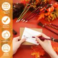 12 Piece Halloween Witch Broom Pencil Colorful Witch Broom Pens Wood Witch Broom Pencil. 